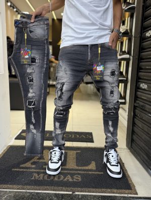 Calça City Denim quadradinha