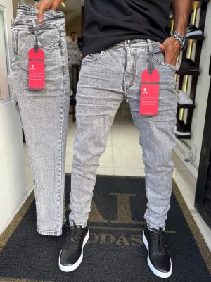 Calça Jay e Jones Cinza lisa