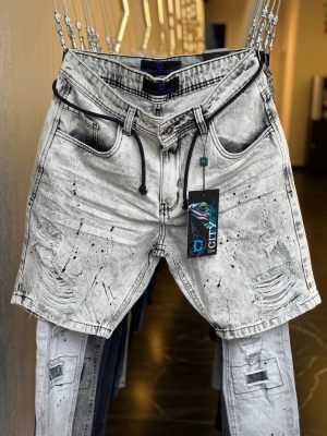 Bermuda City Denim rasgadinha