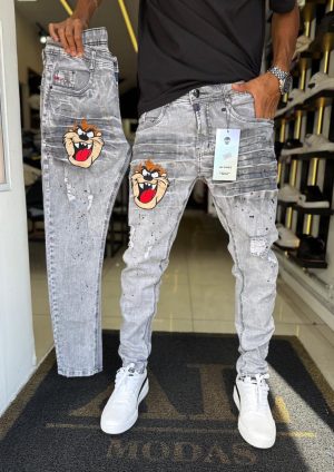 Calça Jay e Jones Taz cinza
