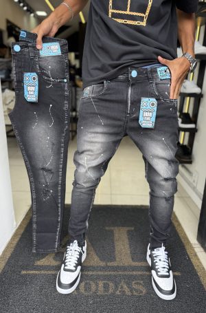 Calça Brow Jeans escura pinta