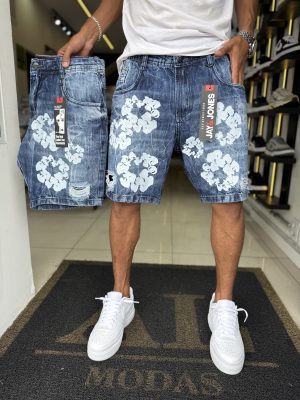Bermuda Jay e Jones estampada jeans