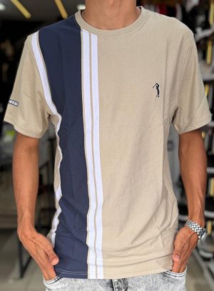 Camiseta meia Malha Listrada Aleatory