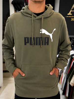Blusa puma ESS logo Hoodie loden