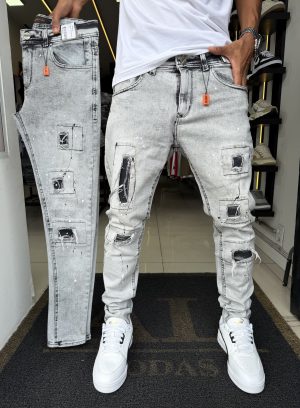 Calça City Denim quadradinha