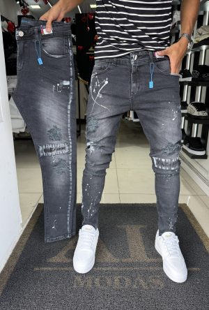Calça City Denim escura