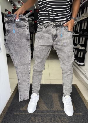 Calça City Denim Grafite Lisa