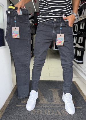 Calça City Denim Jeans Lisa preta