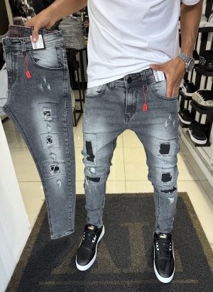 Calça City Denim Quadradinha