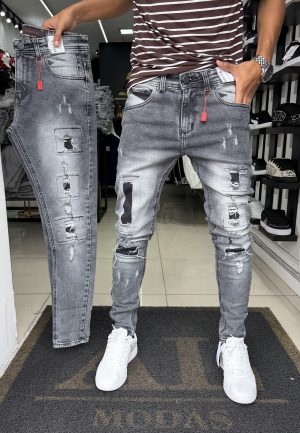 Calça City Denim Quadradinha