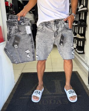 Bermuda Titular Jeans Rasgadinha